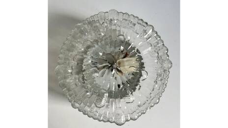 Molded glass wall / ceiling light