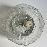 Molded glass wall / ceiling light