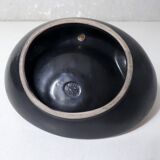 old ceramic and asymmetrical wood pipe ashtray