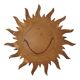 Vintage Gold Sunburst Convex Mirror 54cm