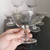 Lot 8 Old crystal champagne glass