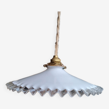 Opaline white pendant light