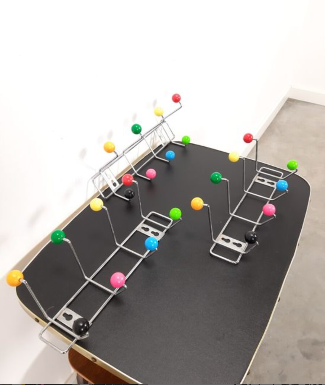 Colorful vintage wall coat rack