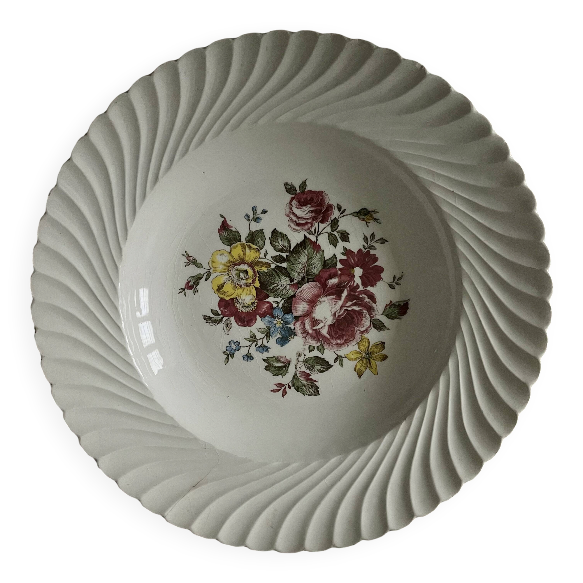 Shallow round plate Luneville Tradition