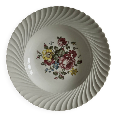 Plat rond creux Luneville Tradition