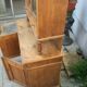 Buffet vitrine pin massif