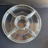Compartmentalized servant tray with hors d'oeuvres (1)