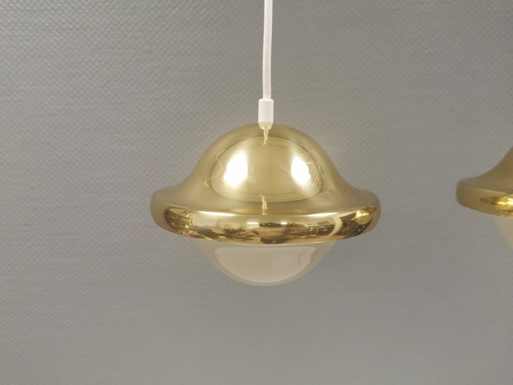 Two very beautiful and original ‘Bubi’ pendant lamps, Denmark, 1960s.
