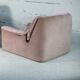 Cinna, pair of armchairs foam and velvet ras pink pale, France, circa 1970