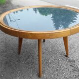 Coffee table vintage compass feet