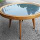 Coffee table vintage compass feet