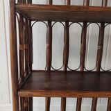 Vintage rattan shelf