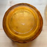 Amber bowls Lever France and amber yellow plates