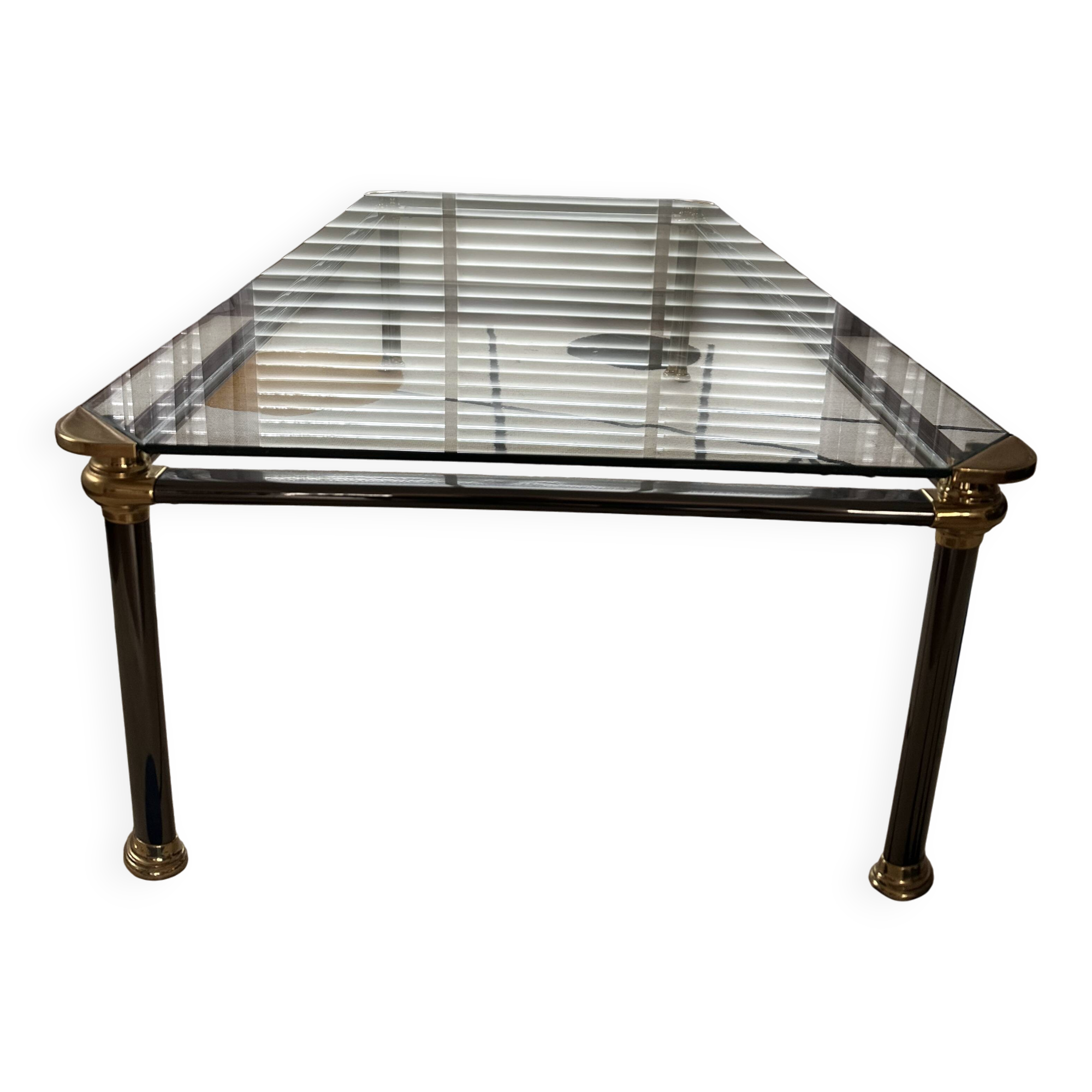 Italian MARA brasss&glass coffee table 1983