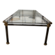 Italian MARA brasss&glass coffee table 1983