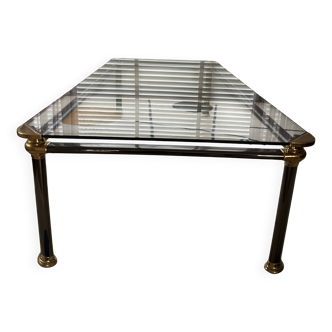 Italian MARA brasss&glass coffee table 1983