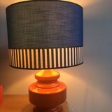 Vintage lamp base and lampshade
