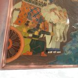 Decorative plate armenian battle of avarayr copper cloisonnés