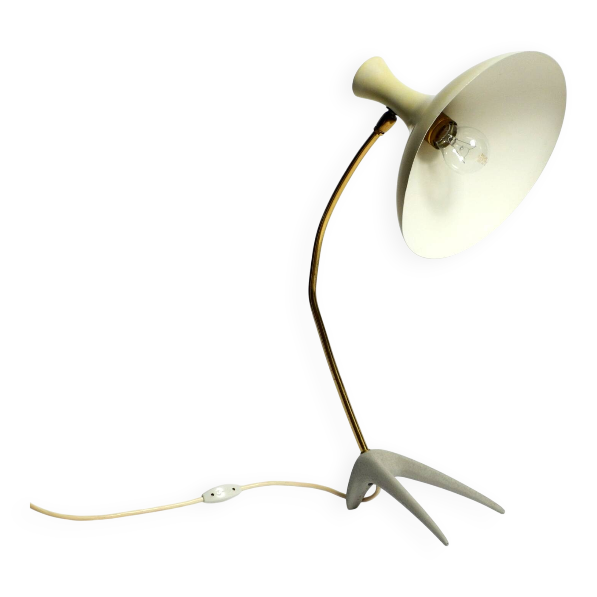 Large Mid Century crow's foot table lamp by Karl Heinz Kinsky for Cosack