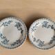 4 earthenware plates, Grigny — "Muguet" model