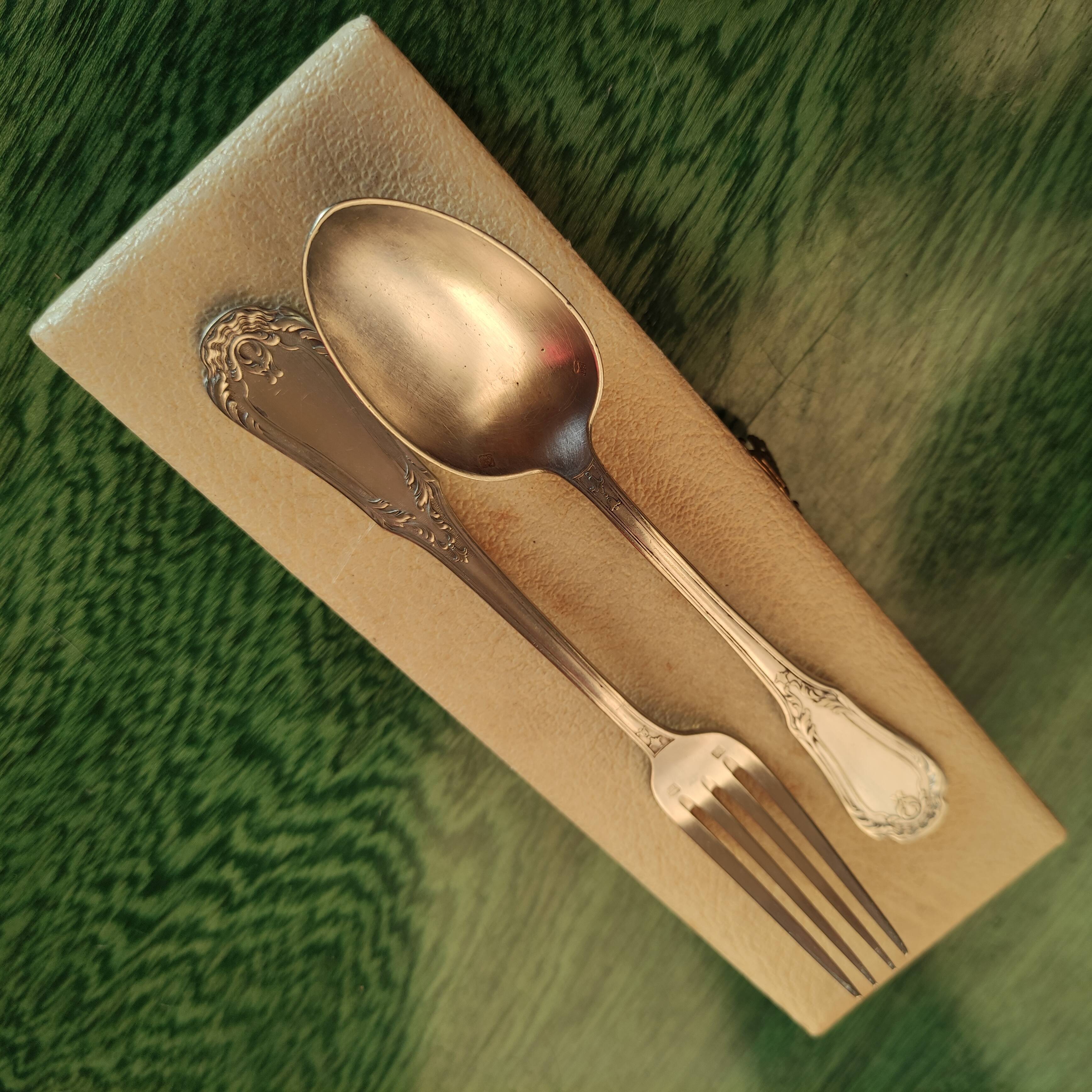 Silver metal cutlery SAM LUX