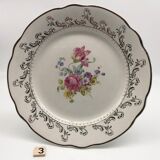 6 flat plates "Digoin Sarreguemines" model Arabesques