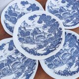 Set of 5 Gien dessert plates