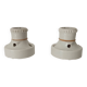 Pair of antique industrial porcelain wall lights