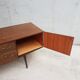 Vintage mid century walnut effect compact scandinavian sideboard