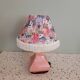 Vintage old pink table lamp