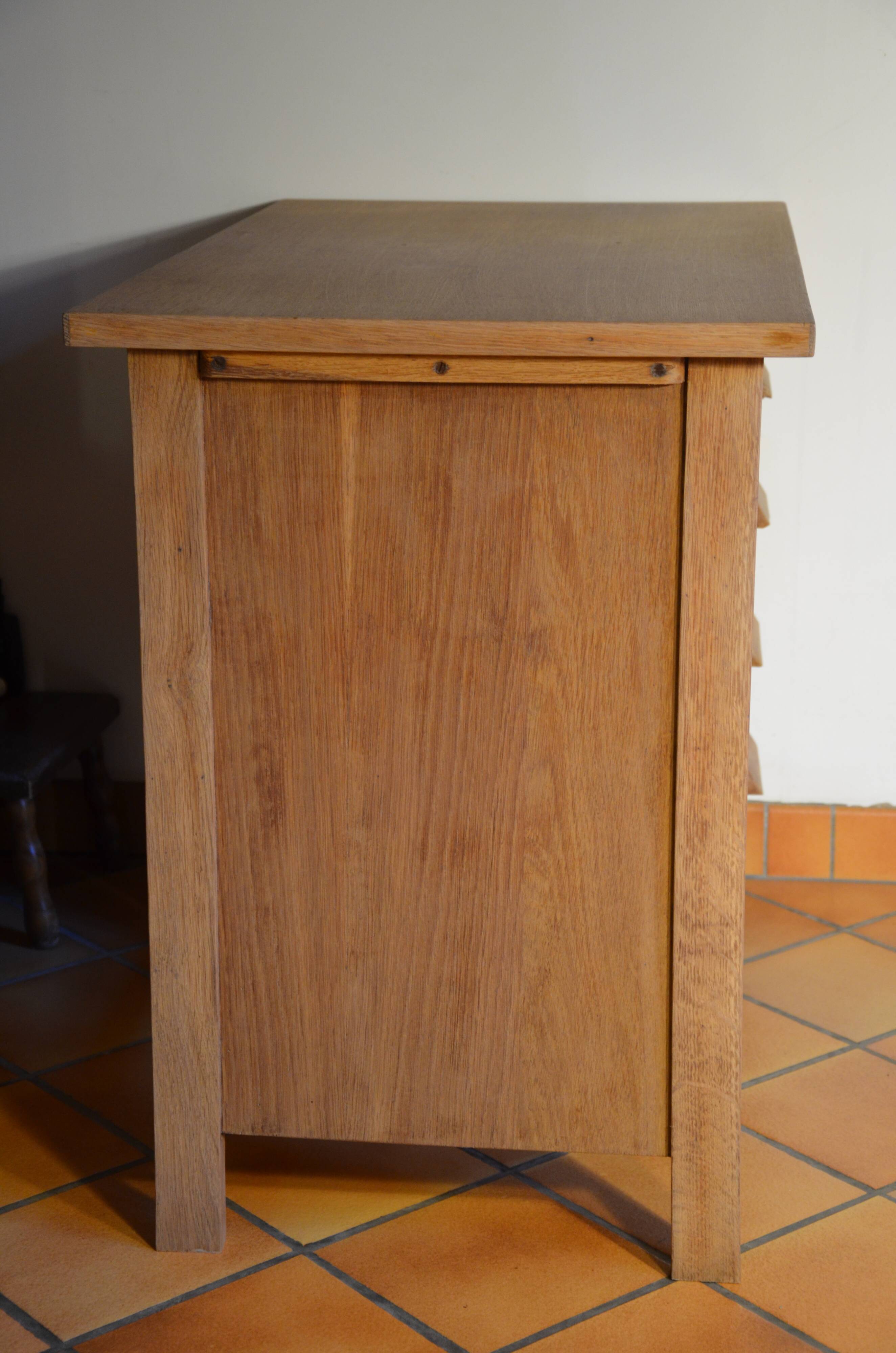 Small vintage oak administration desk