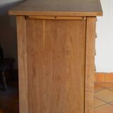 Small vintage oak administration desk