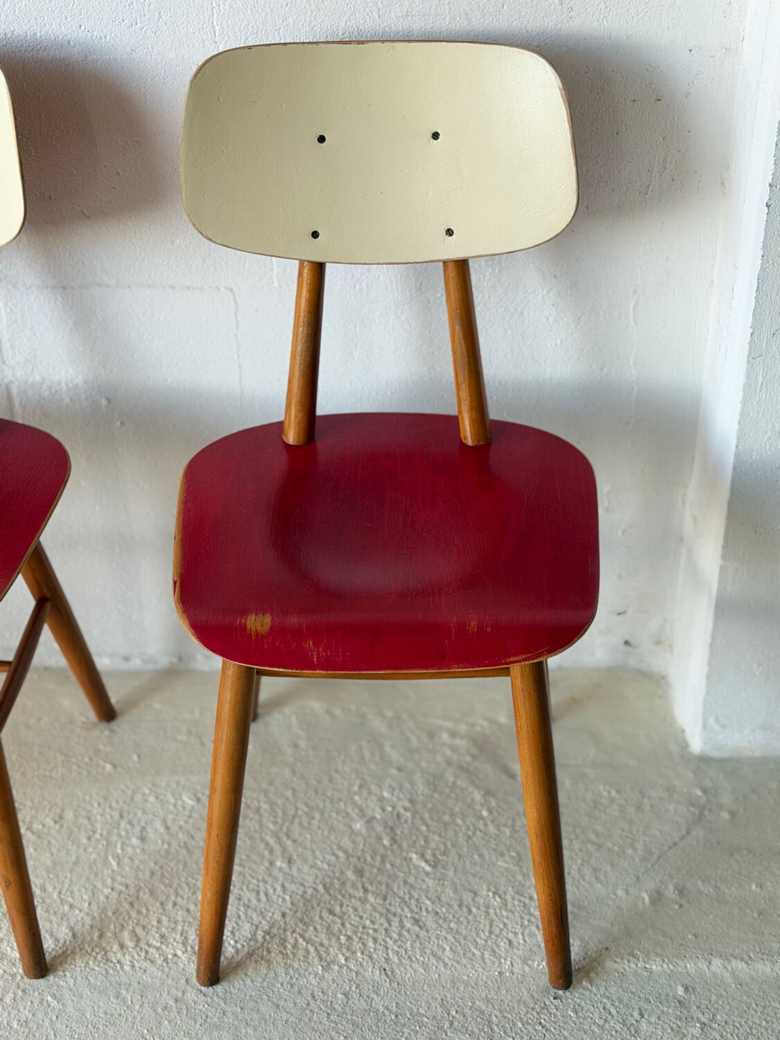 Dining Red Chairs by TON, 1960’