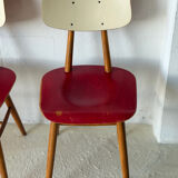 Dining Red Chairs by TON, 1960’