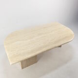 Mid-Century Italian Travertine Coffee Table, 1980s