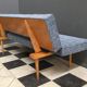 Blue and black fabric daybed Miroslav Navratil, 1960s