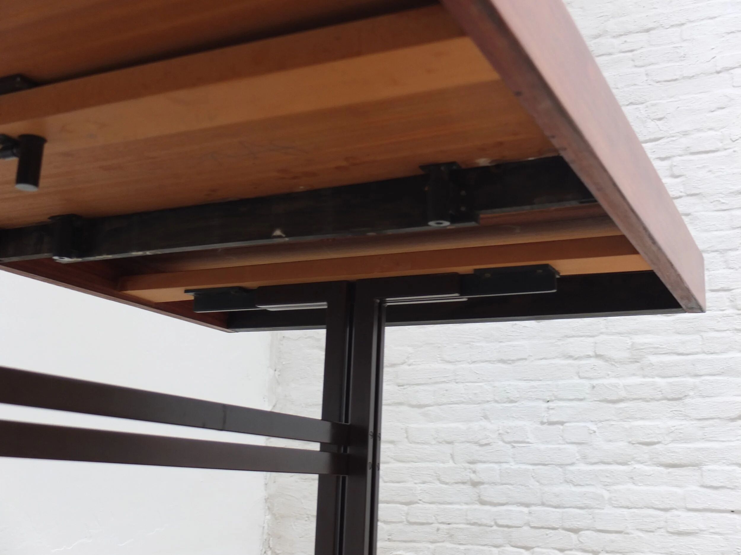 Rare freestanding table desk by Roger De Winter for E.M.Y., 1965