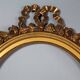 Old oval frame & glass 64x48 rebate 50x40 cm gilded stucco wood gold leaf