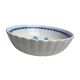 Rambervillers, antique earthenware dish with blue decoration from the 19th century.