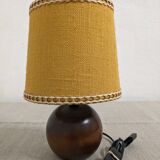 Vintage wooden bedside lamp