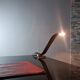 Lampe de Bureau Cobra cuir par Traso Milano 1988