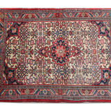 Handmade Persian Rug Antique Sarough Carpet 62x103cm