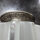 Antique large ceiling light, globe table lamp, Skyscraper glass, Art Deco
