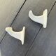 2 old porcelain coat hooks