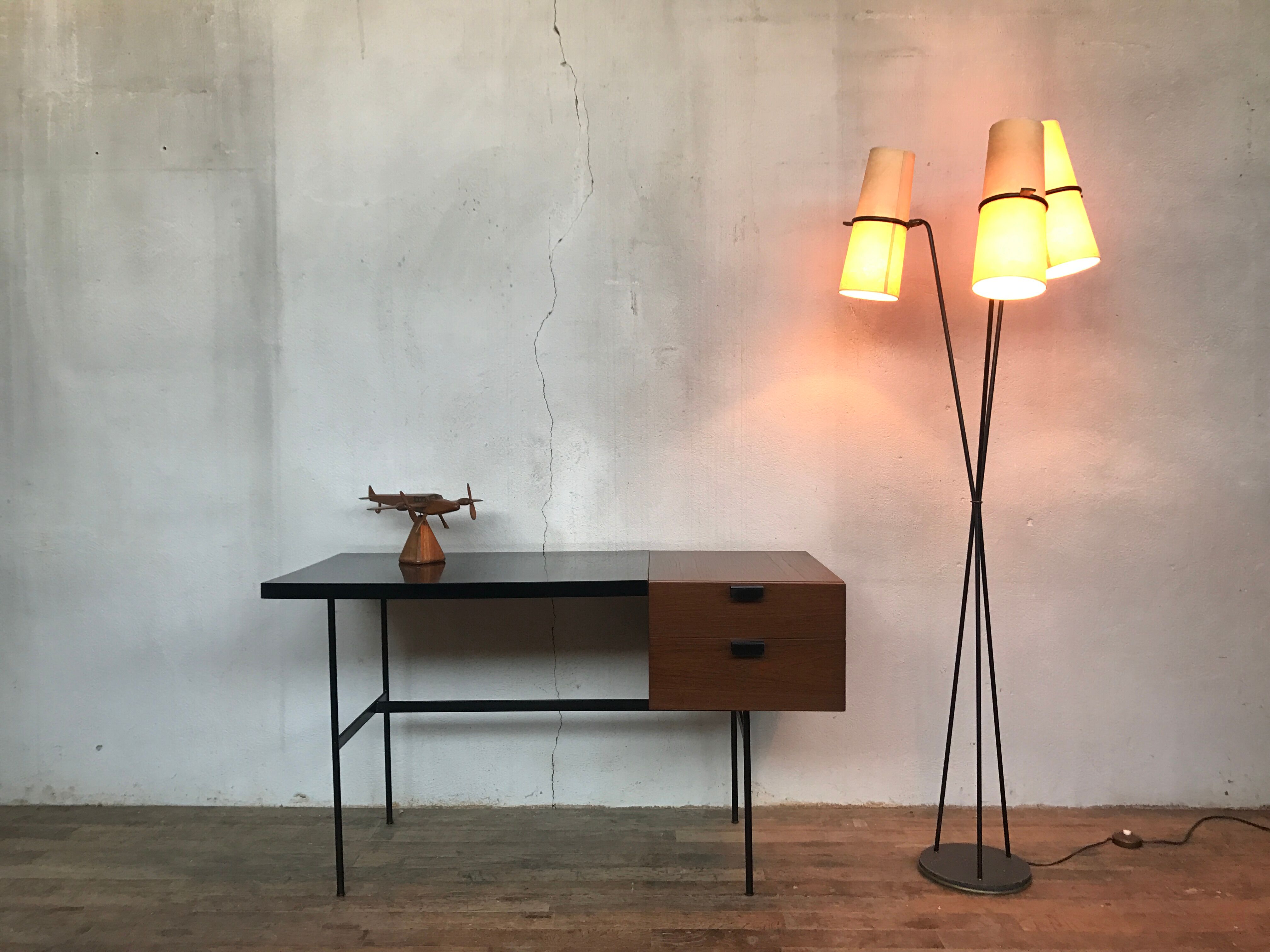 CM 141 desk by Pierre Paulin for Thonet 1950