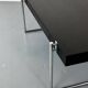 Bauhaus style black solid wood and tubular steel coffee table, Germany