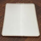 Silver-plated wall-mounted barber mirror