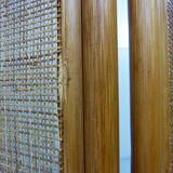 Rattan & wicker folding screen, 1980’s