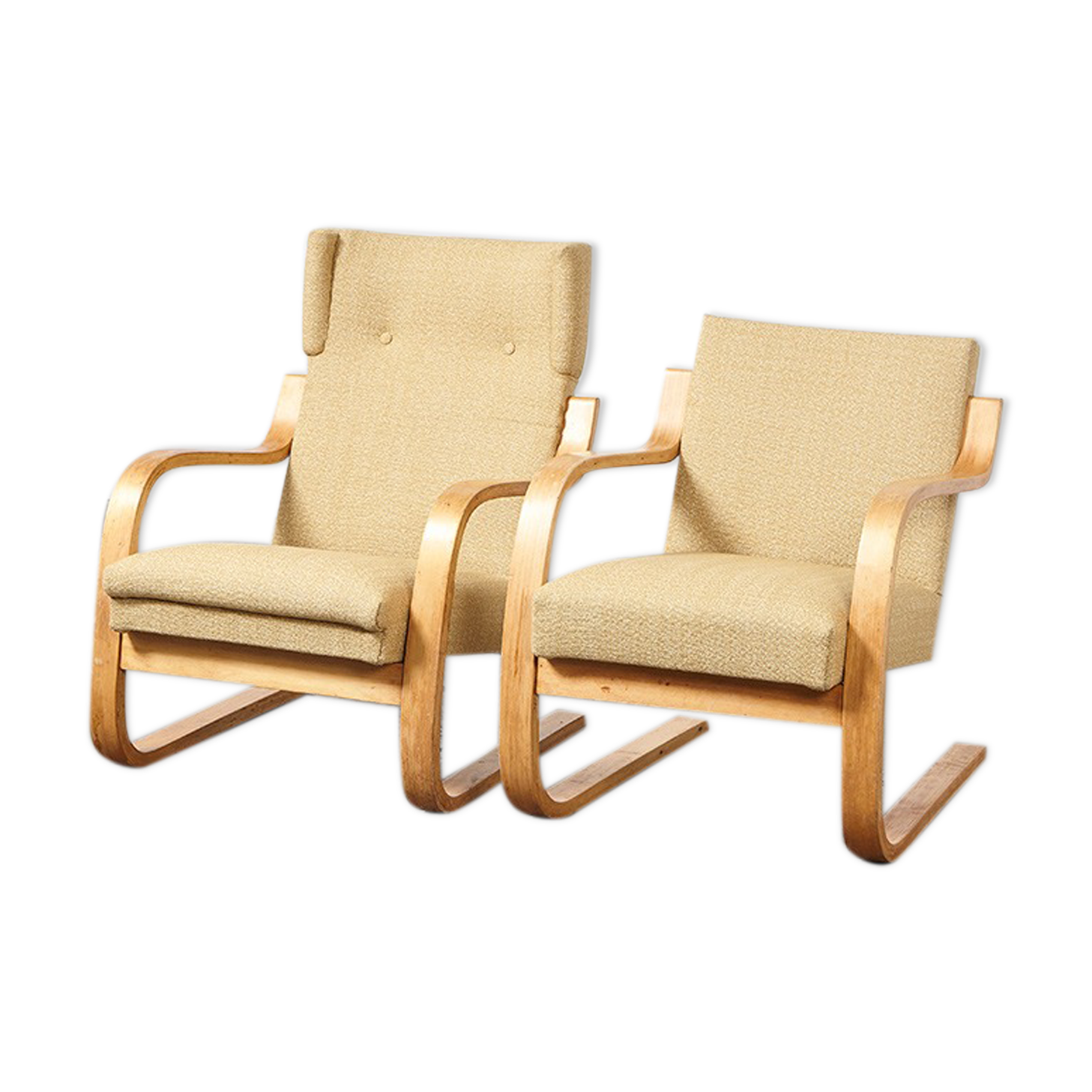 Armchairs model 401& 402 by Alvar Aalto for Artek 1940