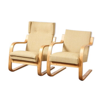 Armchairs model 401& 402 by Alvar Aalto for Artek 1940